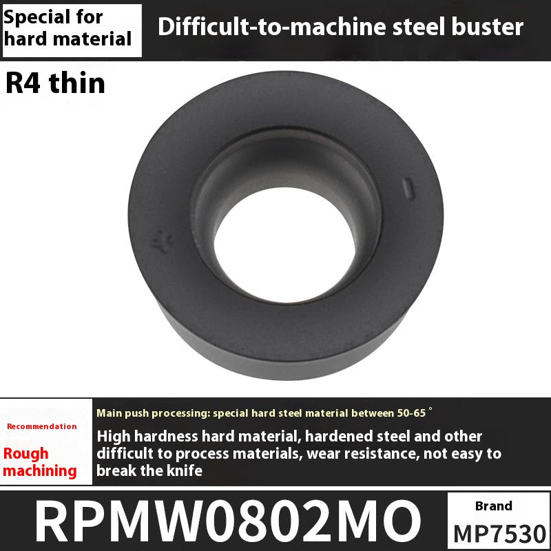 6009 CNC milling inserts RPMW carbide R5 machining center R4 milling machine R6 milling inserts RPMT round cutter grain cutting tools Shandong Denso Pricision Tools Co.,Ltd.